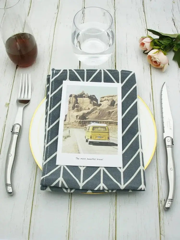 China China 9" Stainless Steel Laguiole Steak Knife set Dinner Fork Spoon Teaspoon Silver Dinnerware Tableware Restaurant Cutlery 4-12pcs