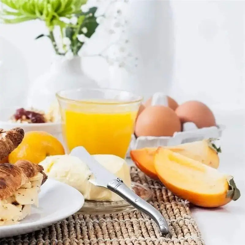 China China 9" Stainless Steel Laguiole Steak Knife set Dinner Fork Spoon Teaspoon Silver Dinnerware Tableware Restaurant Cutlery 4-12pcs