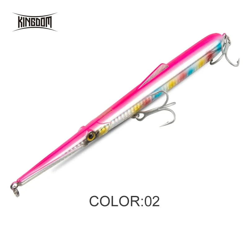 China China 9507-02 / 130mm 11g Floating Kingdom Sinking Floating Fishing Lures Pencil Hard Wobblers Artificial Baits 11g 13g 30g 40g Fishing Accessories Saltwater Lures
