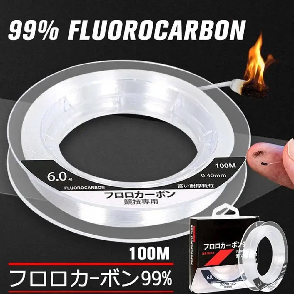 China China 99% Fluorocarbon Fishing Line 100M Clear White Japanese Carbon Fiber Line 1-25kg Monofilament Sinking Line Sea fishing Carp