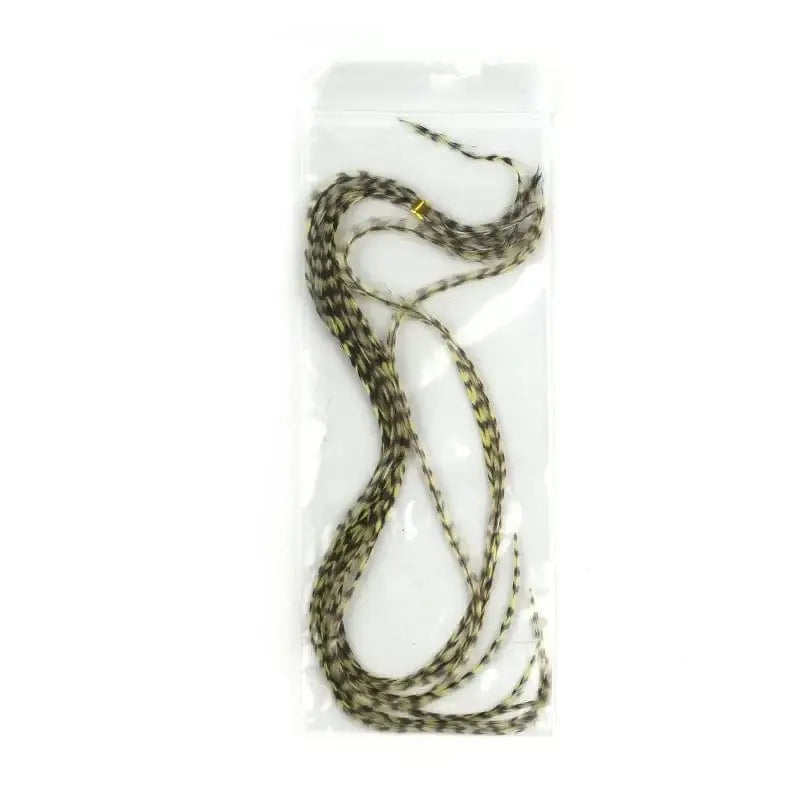 China China A / 5pcs feathers 20cm-30cm Natural Rooster Saddle For Fishing Flies Tying Material Fly Tying Saddle Hackle Grizzly Rooster Hair Feather Wholesale