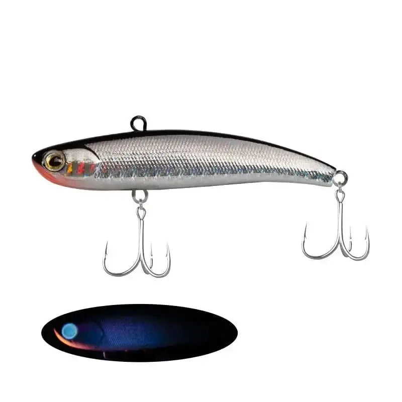 China China A / 70mm-12g Ima Rattin fishing lure 2024 Koume 90 winter ice Fishing VIB Lure 80/90mm 22g Rattlin Bait Sinking Spinning Swimbait Japan Hook