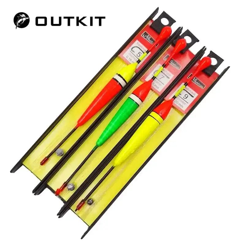 China China A OUTKIT 3pcs/lot Carp Fishing Line Bobber Group Fish Float Fishing Tackle China Hook Buoy Fish Floating Tiple Suit Accessories