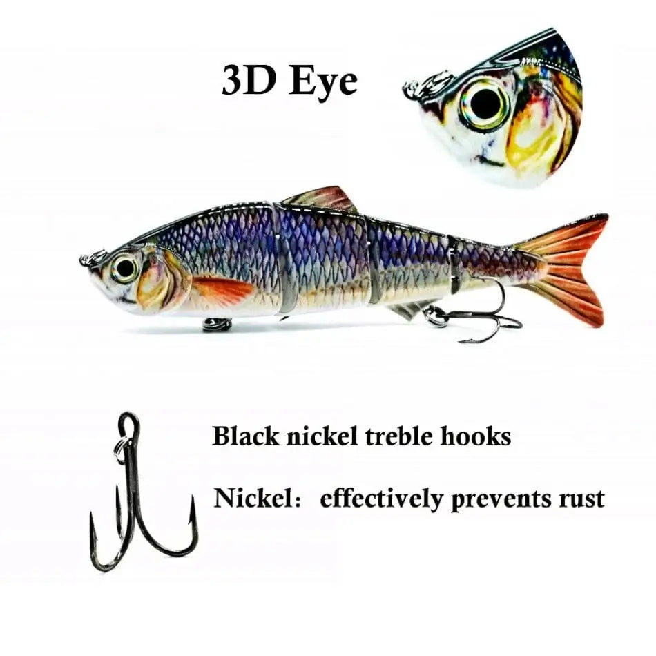 China China Abziyat Fishing Lures 4section Hard Tail Minnow Lure Swimbait Crankbait Fishing Tool Hunting Ice Fishing Bait Lifelike Fish