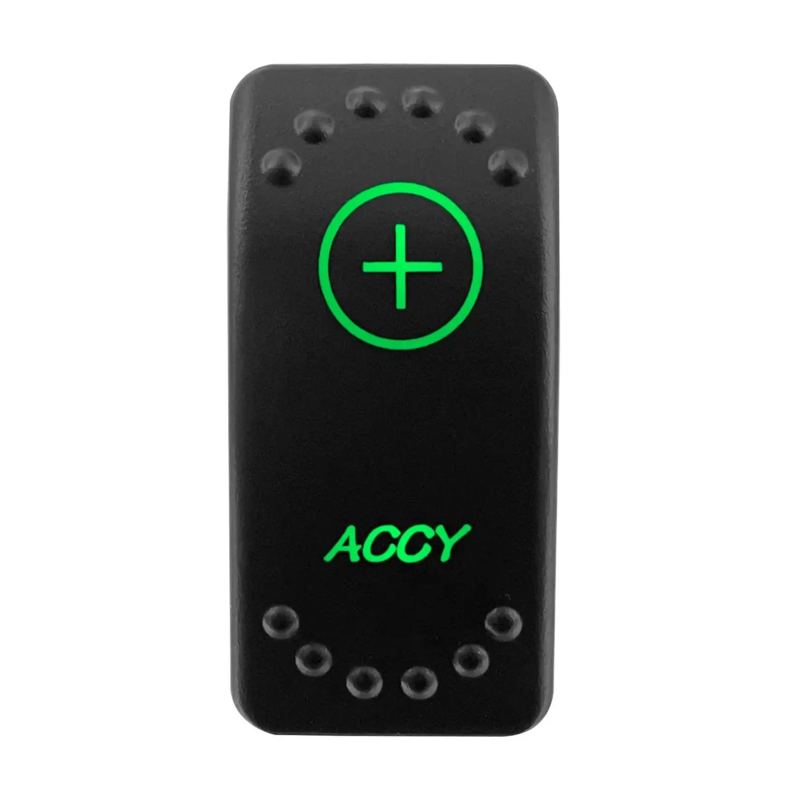 China China ACC Waterproof Green Led Car Rocker Switch On Off 12V 20A Washer Wiper Momentary Toggle Switch For Marine Boat ATV RZR RV Autosteer