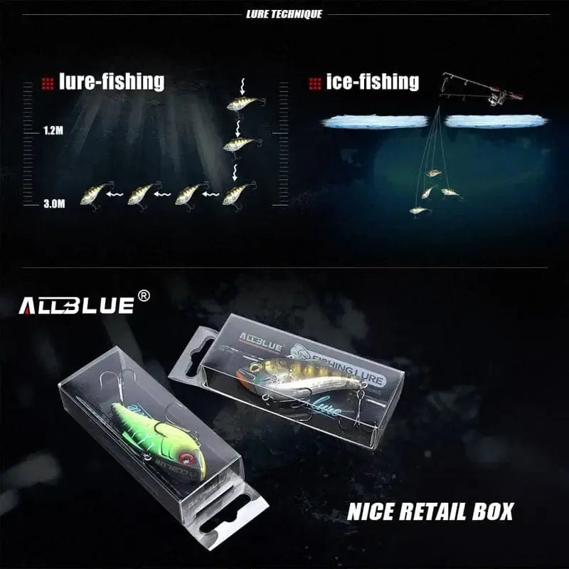 China China ALLBLUE JOKER 70S Sinking Fishing Lure Lipless Crankbaits Hard Artificial VIB Vibration Bait All Depth Winter Ice Fishing Tackle