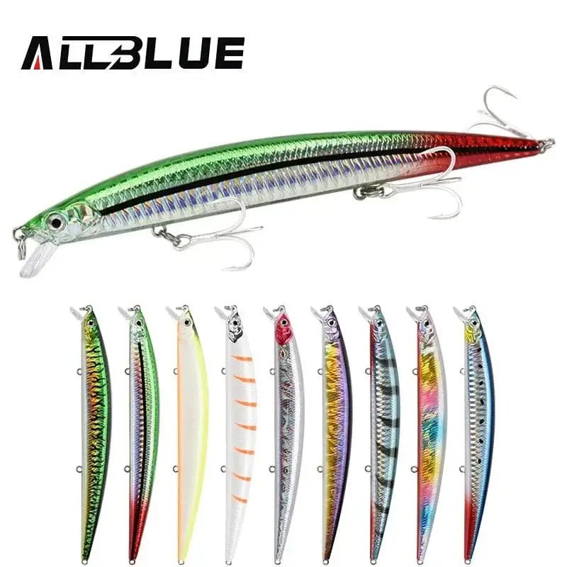 China China ALLBLUE SPRINT 145S Sinking Minnow Longcast Jerkbait Fishing Lure 145mm 22G Off Shore Saltwater Sea Bass Artificial Bait Tackle