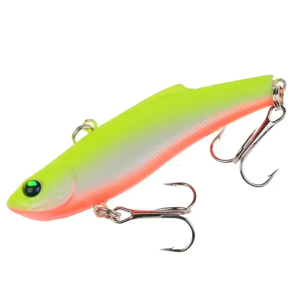 China China Aorace 1Pc Winter Ice Fishing Lure 7cm/18g Sinking Isca Artificial Rattlin Vibration VIB Hard Bait Crankbait Treble Hooks Tackle