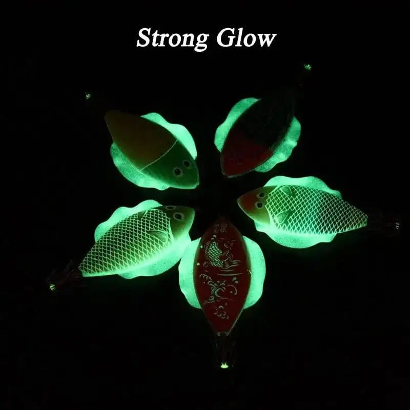 China China AS Hard Bait Glow Shrimp Hook Life like fish Crowns 14g/11cm Squid Jigs Sea Fishing Lure Set Artificial Cuttlefish Octopus