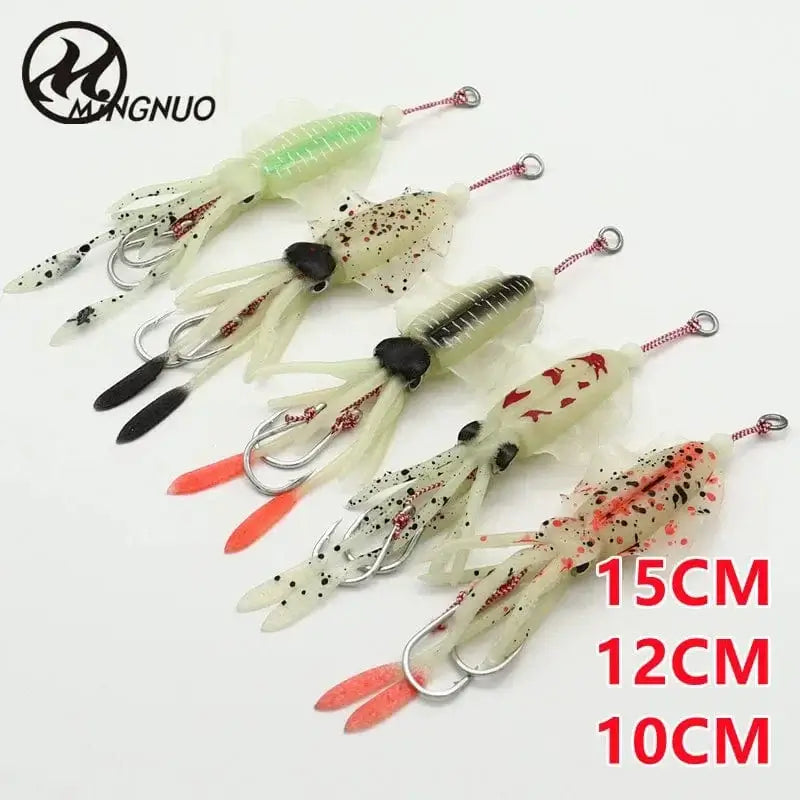 China China AS Soft Lure Squid Skirts Bait Fishing Lure Octopus Boat Sea Fishing PVC Rubber Artificial Soft Bait Fishing Trolling Leurre