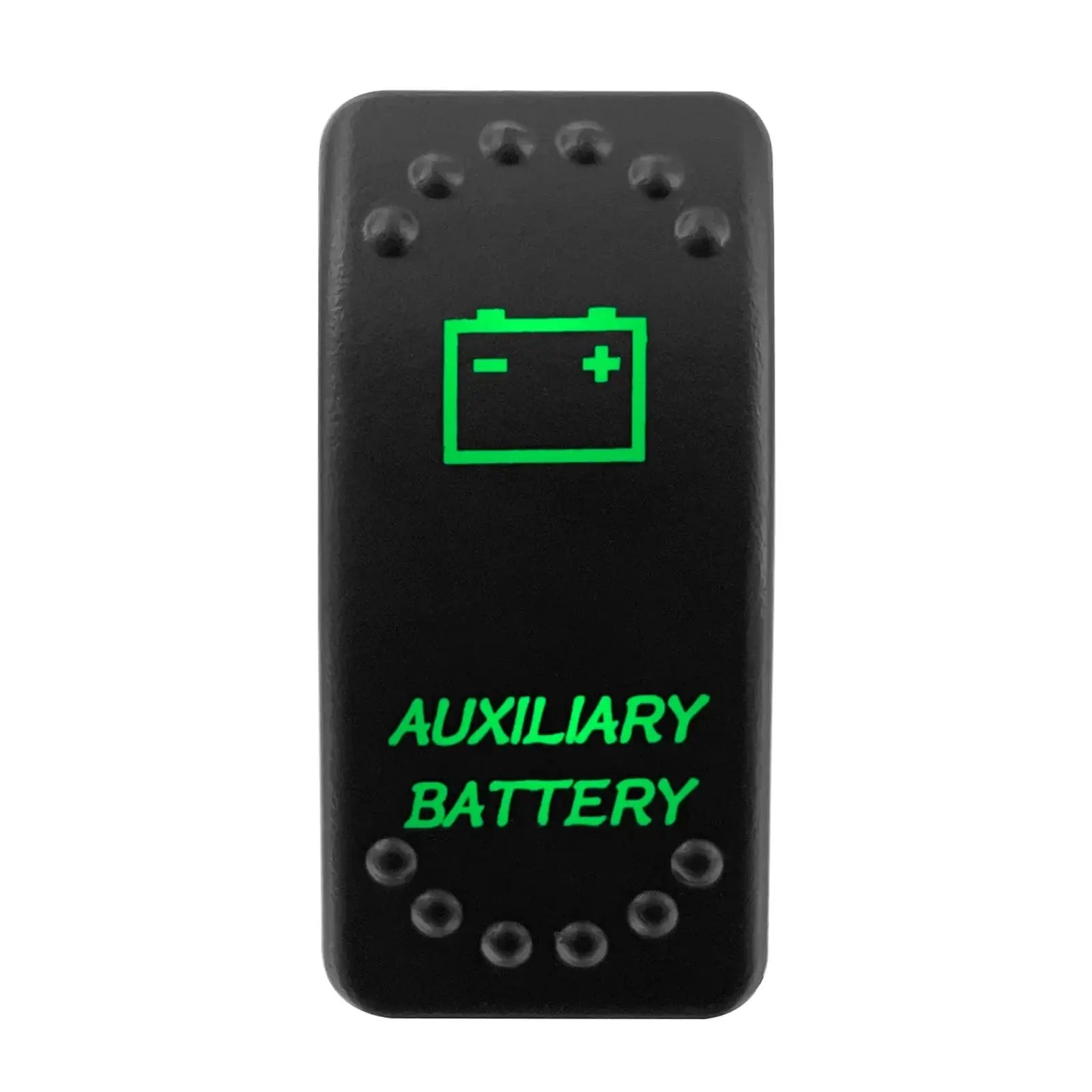 China China AUXILIARY BATTERY Waterproof Green Led Car Rocker Switch On Off 12V 20A Washer Wiper Momentary Toggle Switch For Marine Boat ATV RZR RV Autosteer