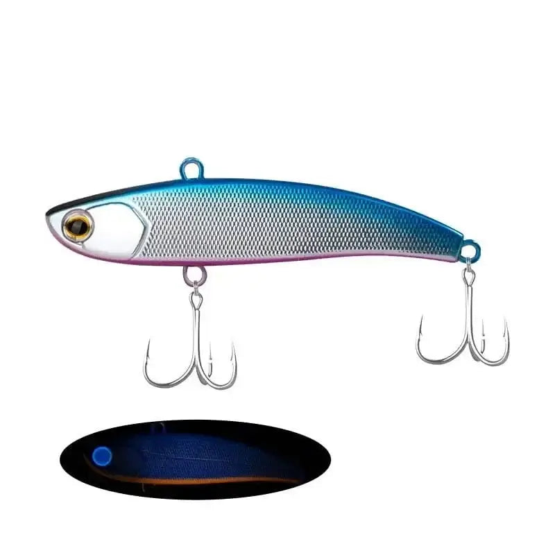 China China B / 90mm-22g Ima Rattin fishing lure 2024 Koume 90 winter ice Fishing VIB Lure 80/90mm 22g Rattlin Bait Sinking Spinning Swimbait Japan Hook