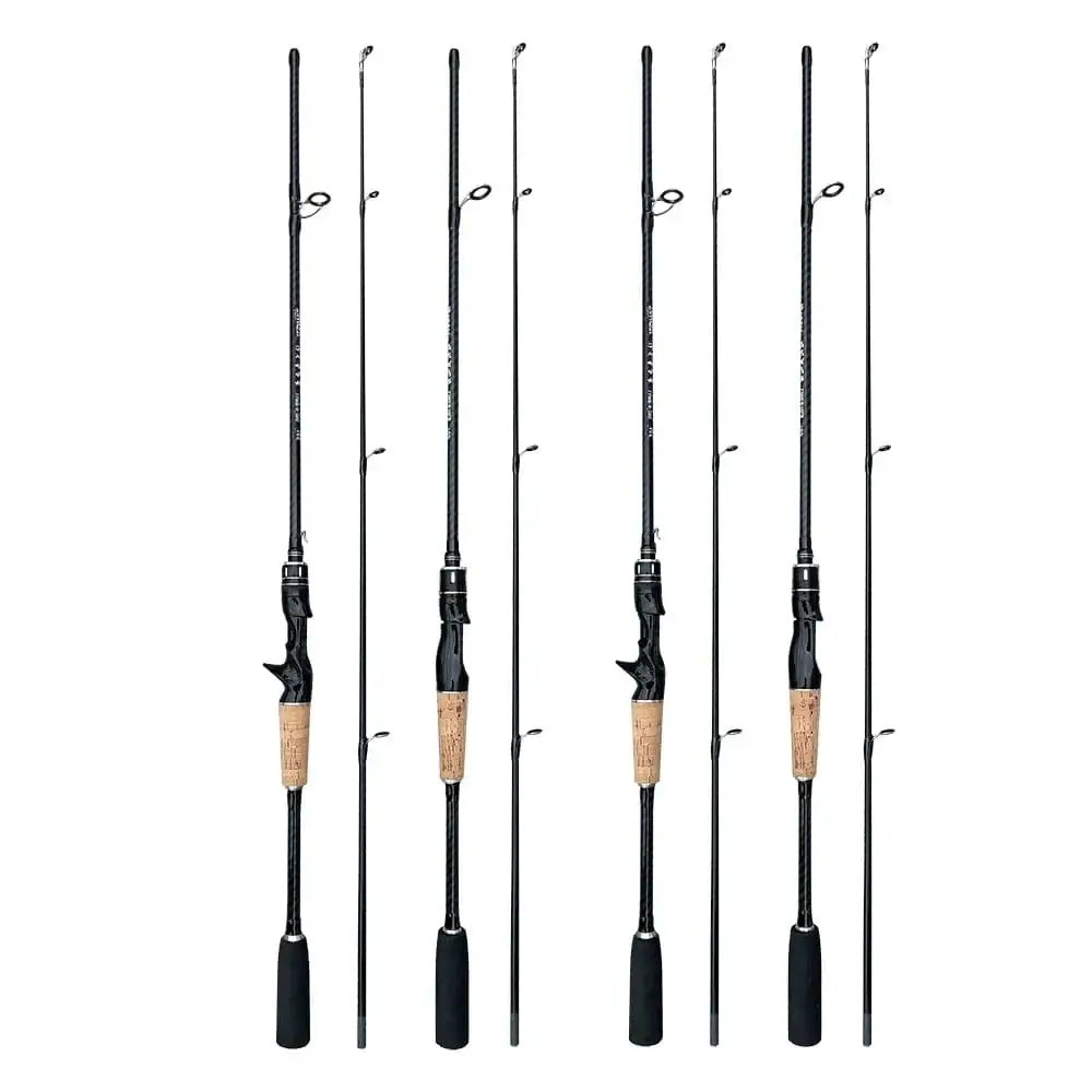 China China Baitcasting Spinning Travel Carbon 2 Section Fishing Rods Casting Weight 8-25g Power Ultralight Lure Trout Mini Pole