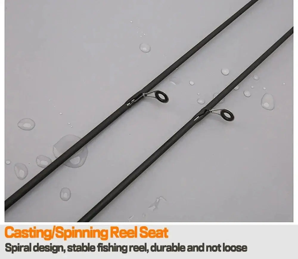 China China Baitcasting Spinning Travel Carbon 2 Section Fishing Rods Casting Weight 8-25g Power Ultralight Lure Trout Mini Pole