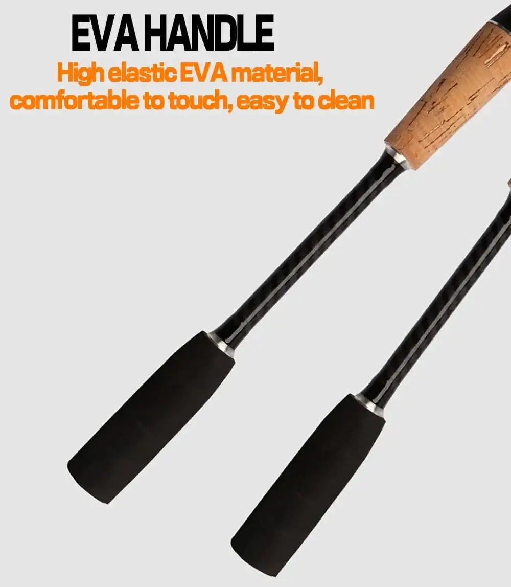 China China Baitcasting Spinning Travel Carbon 2 Section Fishing Rods Casting Weight 8-25g Power Ultralight Lure Trout Mini Pole