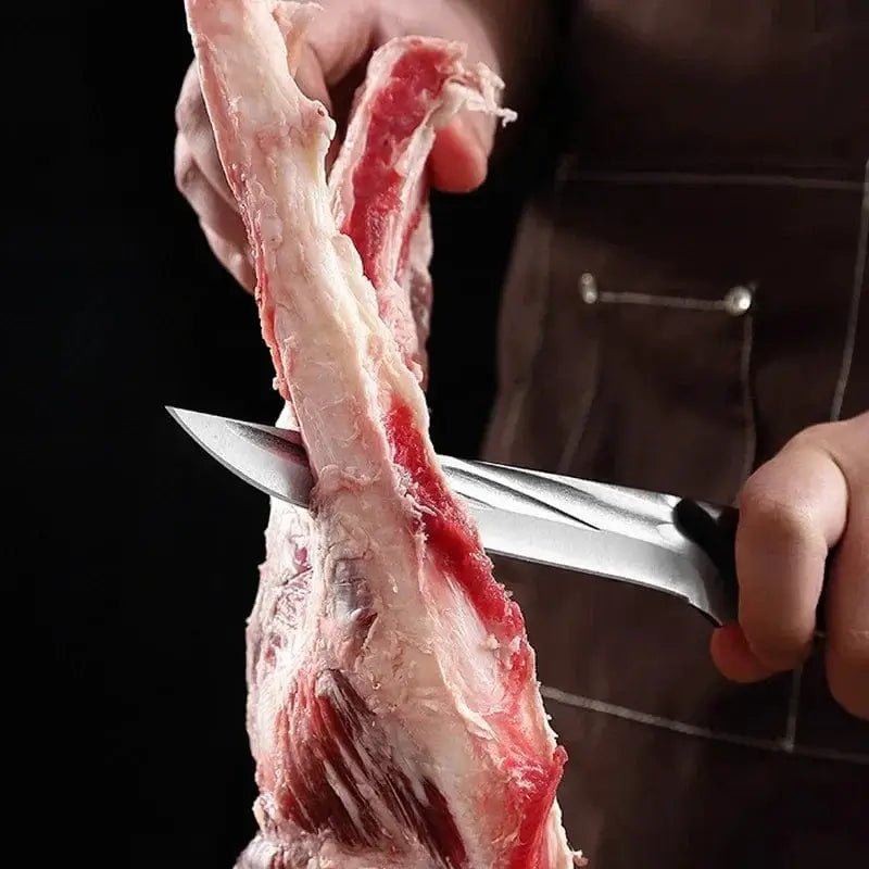 China China Barbecue Knife Wood Handle Kitchen Knives Chef Hand Forged Blade Boning Knife Slicing Meat Fruit Fish Filleting Utility Knife