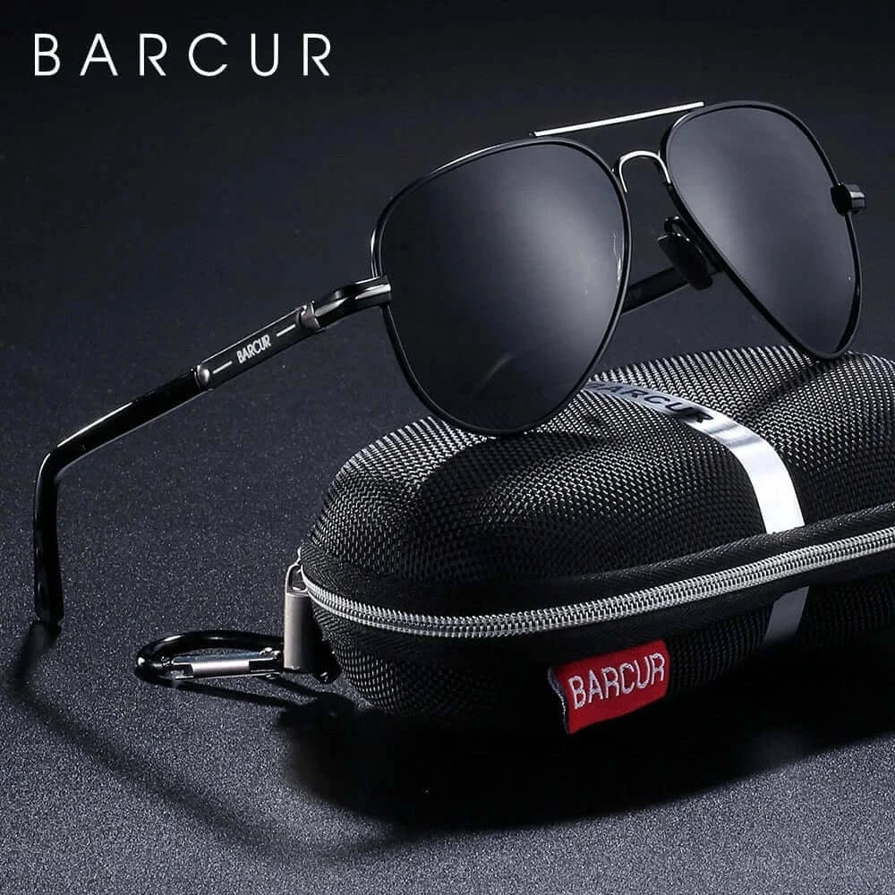 China China BARCUR Polarized Mens Sunglasses Pilot Sun Glasses for Men Accessories Driving Fishing Hiking Eyewear Oculos Gafas De Sol
