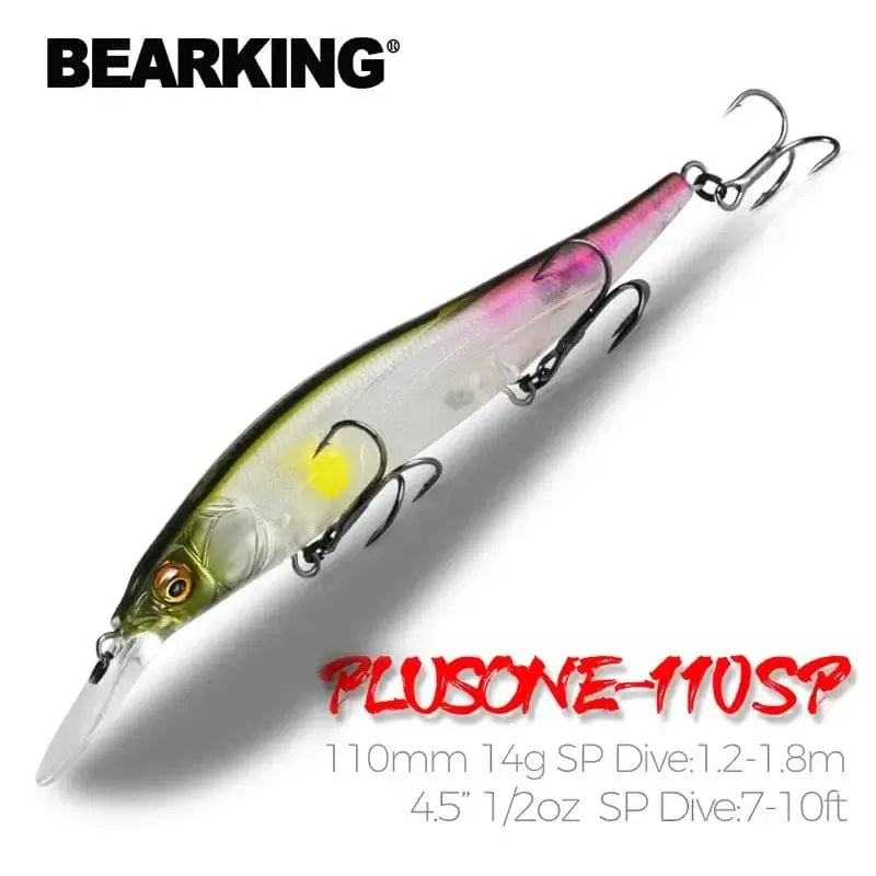 China China Bearking Professional Wobbler 110mm 14g Dive 1.8m SP Fishing Lures Artificial Bait Predator Tackle Jerkbaits for Pike and Bass