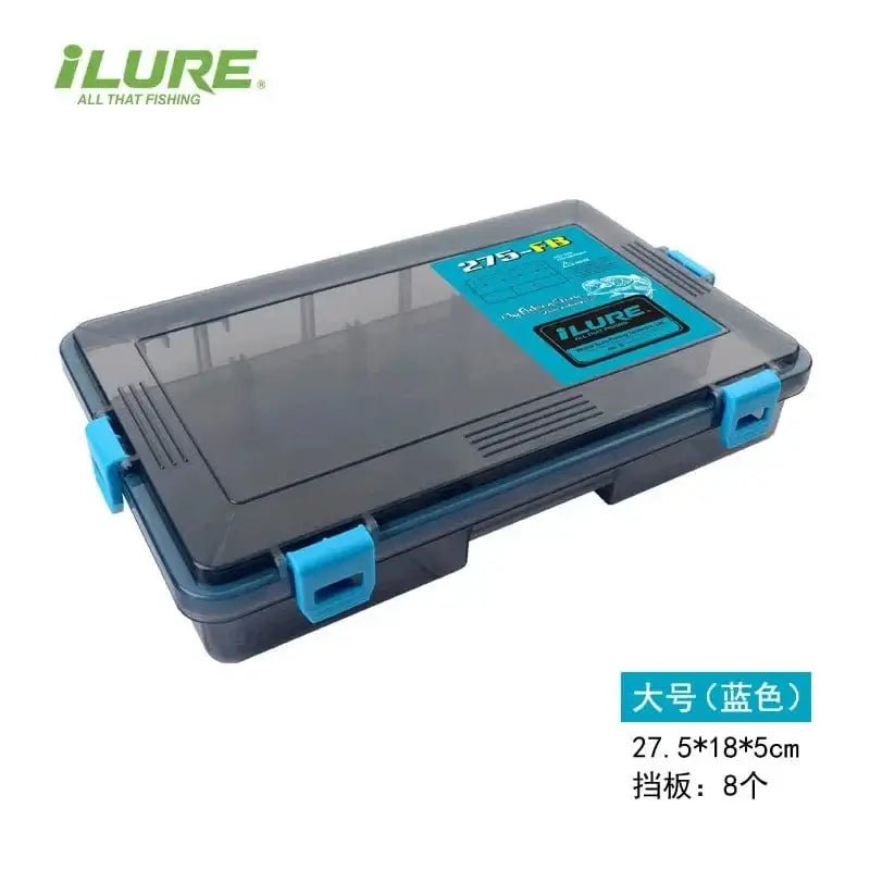 China China Big size blue ILURE Fishing Tackle Box Large Capacity Waterproof Fishing Accessories Fish Hook Storage Lure Bait Organizer Boxes Fishing Goods