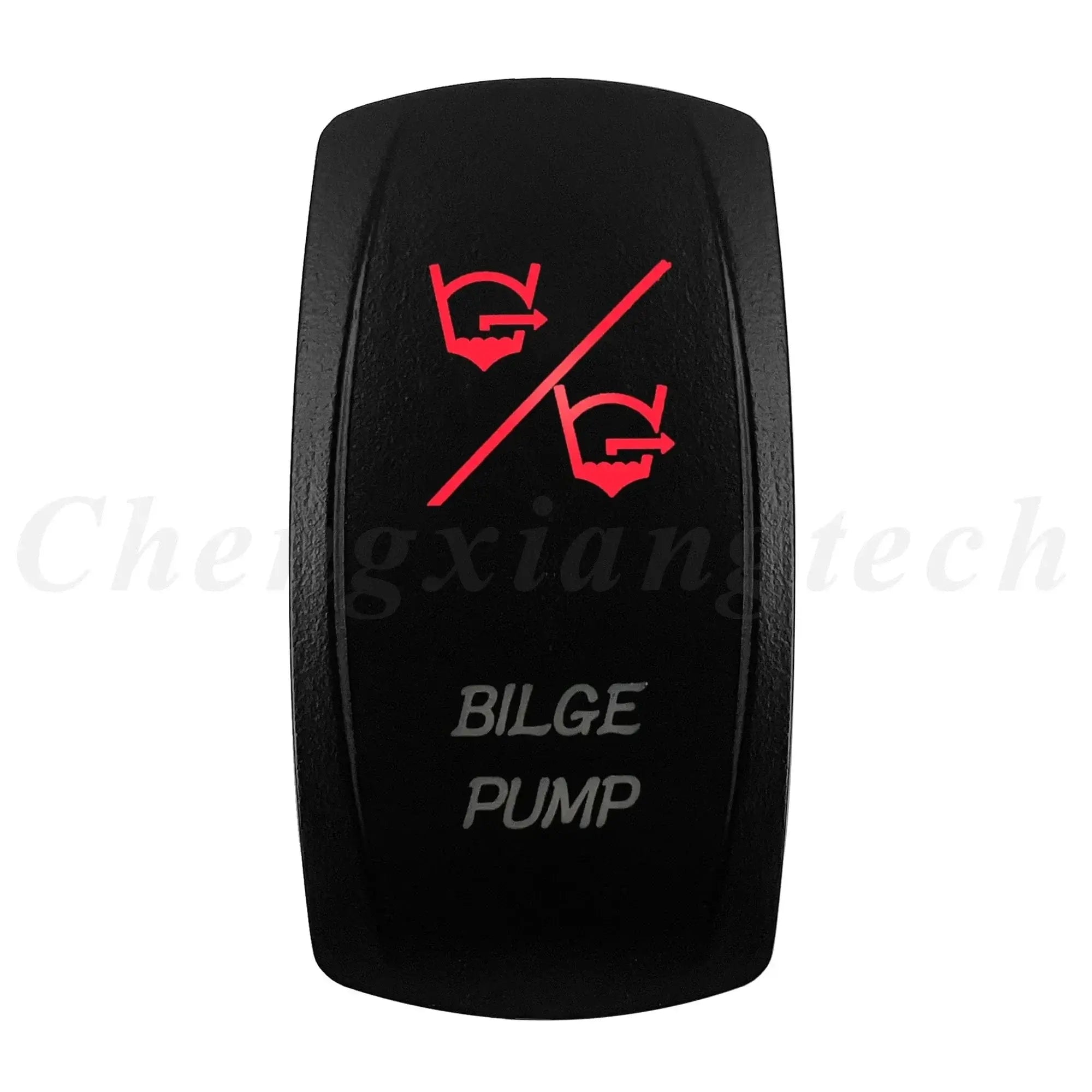China China BILGE PUMP-ON OFF ON Red Led Light Bar Car Boat Rocker Switch 12V/24V Marine Grade Toggle Switch SPST/DPDT for Polaris Jeep Autosteer Auto Machinery