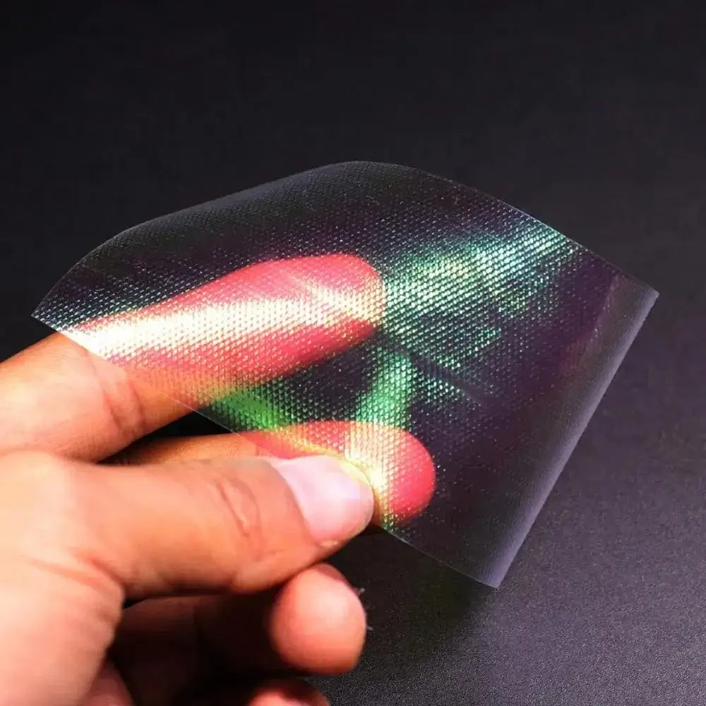 China China Bimoo 10pcs/20pcs Embossed Plastic Rainbow Fish Skin for Sabiki Rig Fly Tying Streamer Fly Tying Material