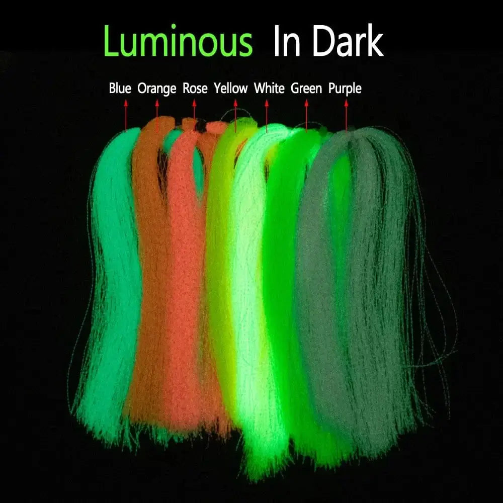 China China Bimoo 2packs Luminous Twisted Flashabou Holographic Tinsel Crystal Flash Strands For Jig Hook Lure Sabiki Rig Making Material