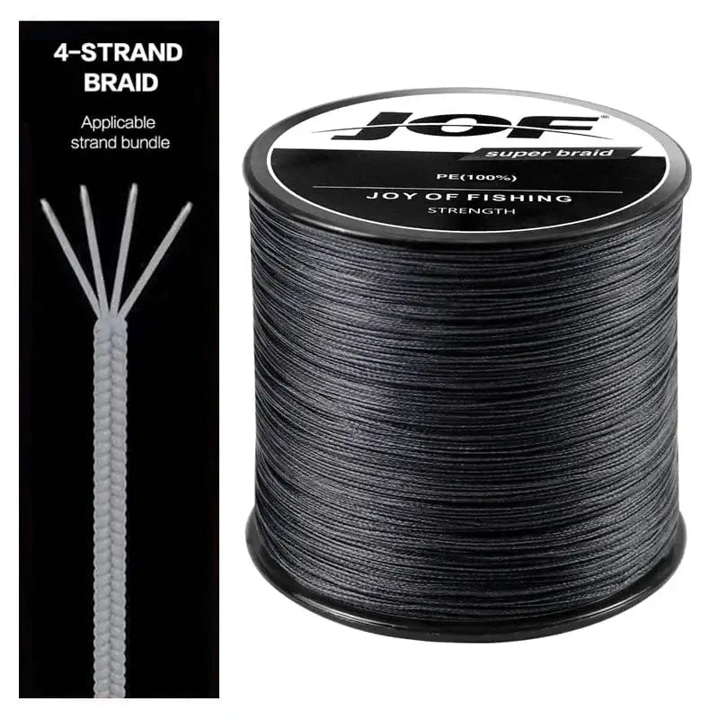 China China Black / 300m-X4-6.0-62LB JOF 4 Strands Braided Fishing Line Multifilament 300M Carp Fishing 10-82lb Japanese Braided Wire Fishing Accessories Pe Line