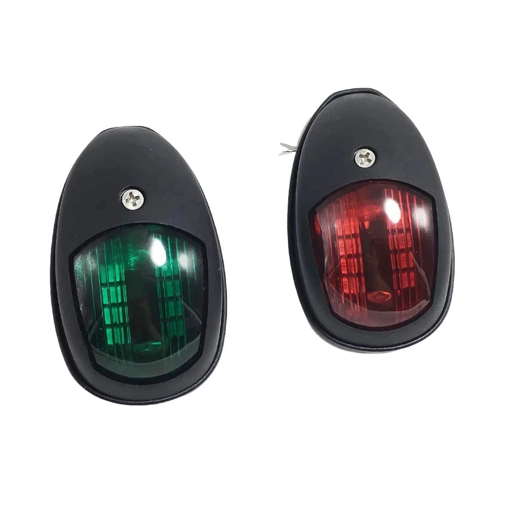 China China Black Cover 2Pcs LED Navigation Lights For Boats 12V 24V Boat Position Lights Marine Lights Waterproof Boat Lamp Red Green
