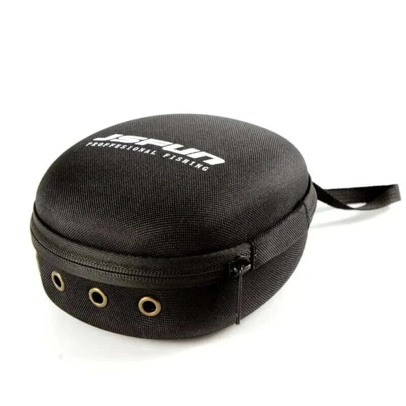 China China Black JSFUN Portable EVA Fishing Reel Bag Protective Case Cover For Drum/Spinning/Raft Reel Fishing Pouch Bag Fishing Accessories
