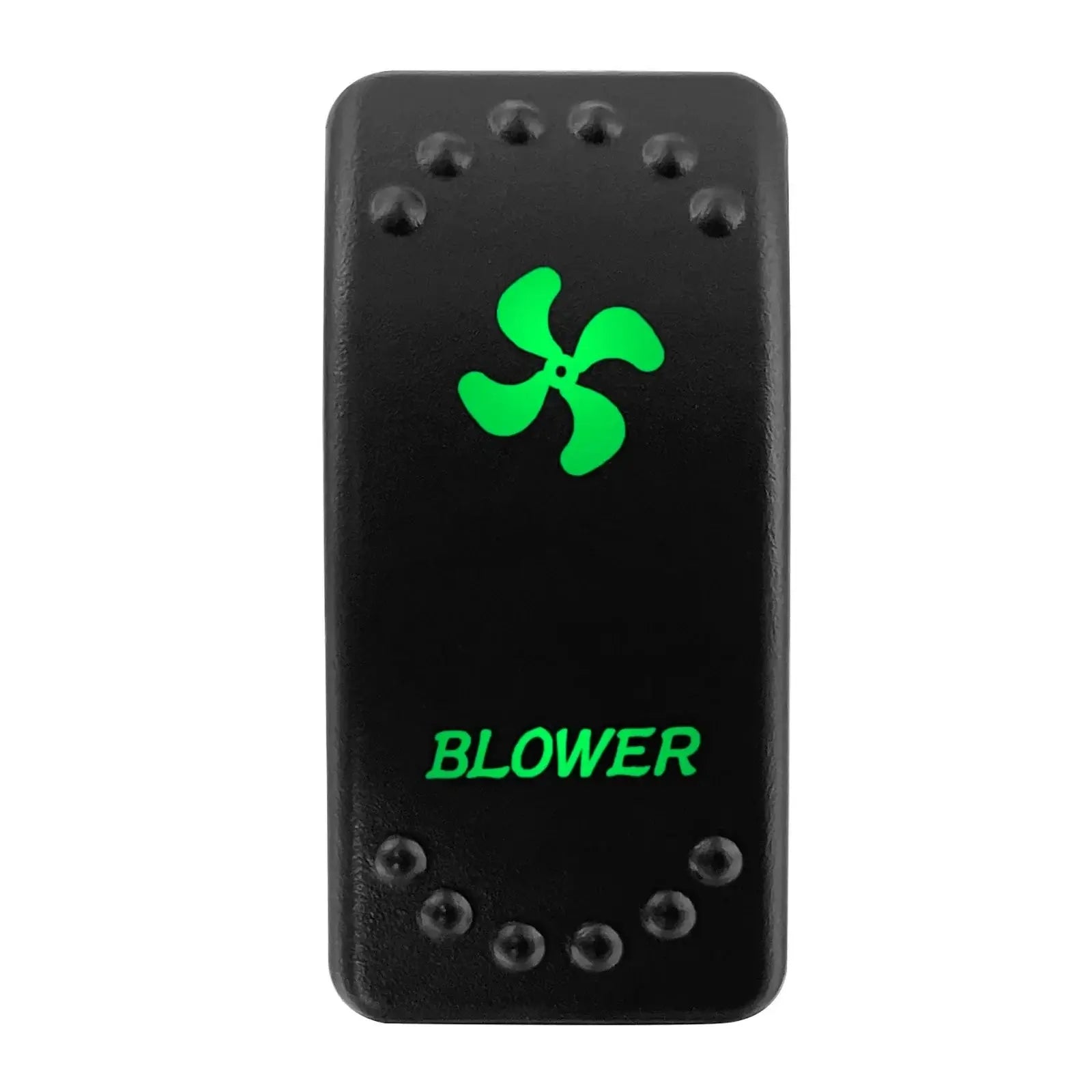 China China BLOWER Waterproof Green Led Car Rocker Switch On Off 12V 20A Washer Wiper Momentary Toggle Switch For Marine Boat ATV RZR RV Autosteer