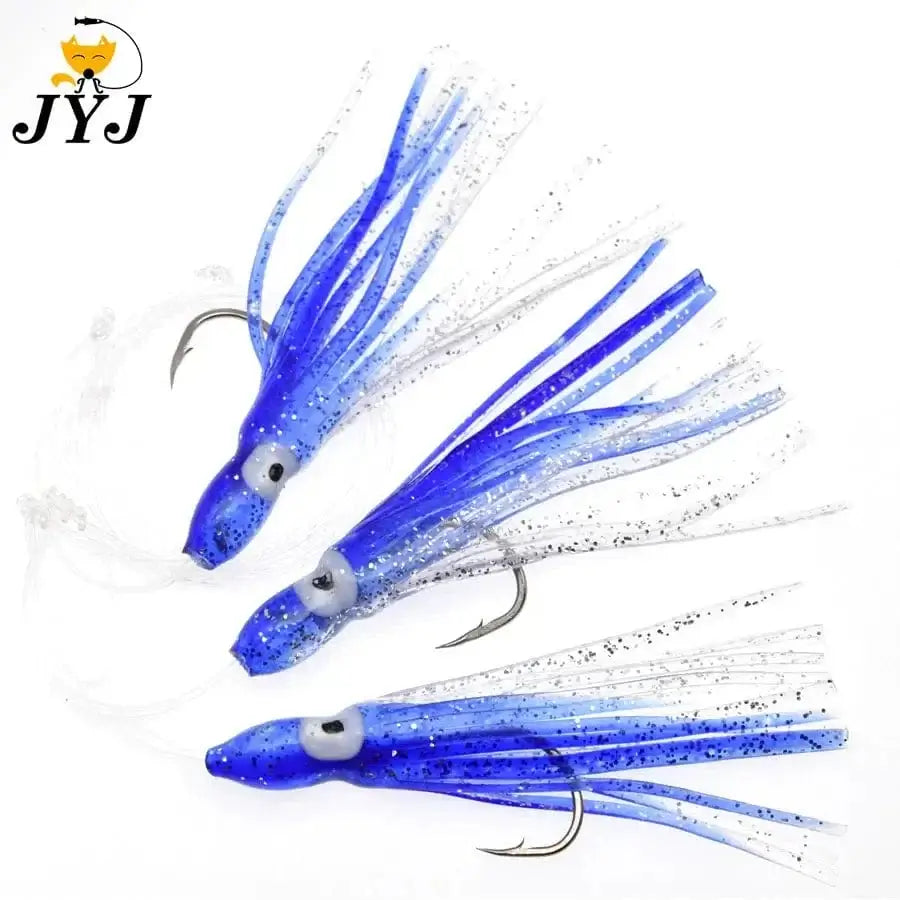 China China blue Artificial 6 bags srtificial octopus sabiki rigs bait , fishing snapper rigs , Sea Grouper pink sailfish lure bottom bait