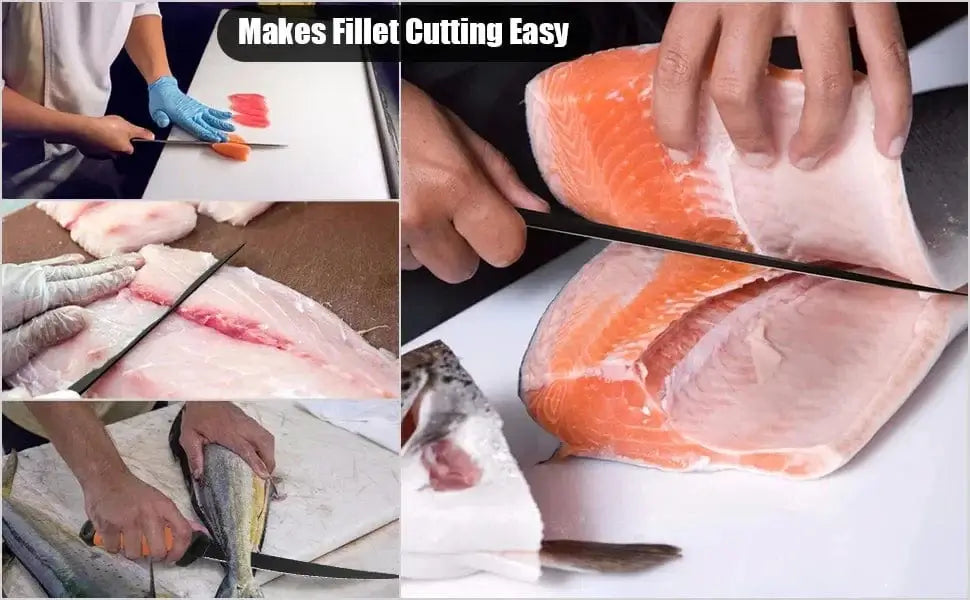 China China Boning Knife Fish Fillet 3-in-1 Kitchen Knives Japanese Chef Knifes Sashimi Fishing Knife Stainless Steel Coating Blade for Salt