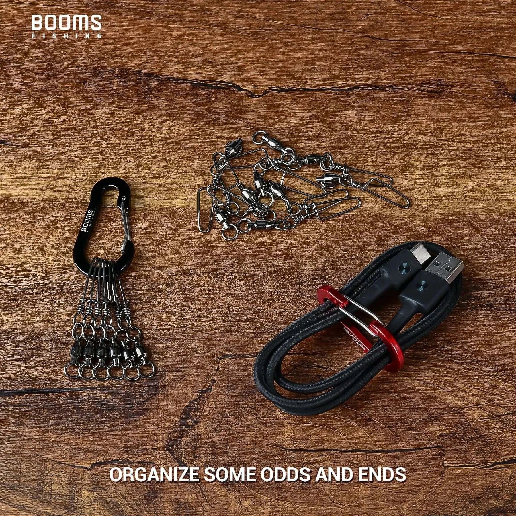 China China Booms Fishing CC1 6Pcs Aluminum Alloy Carabiner Keychain Outdoor Camping Climbing Snap Clip Lock Buckle Hook Fishing Accessories