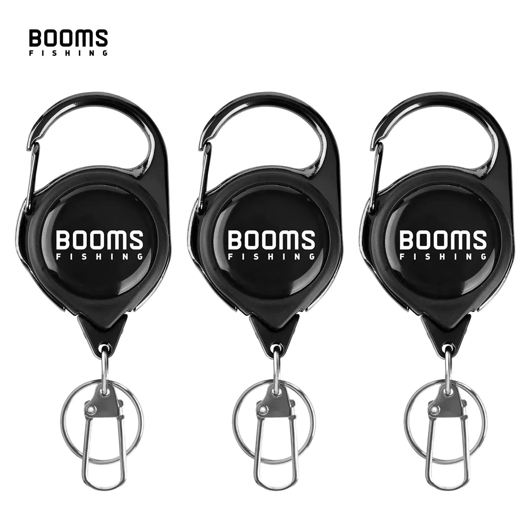 China China Booms Fishing RG1 Retractable Key Chain with Gear Combo Cord Easy Release Badge Holder Fly Fishing Zinger Retractor Accessories