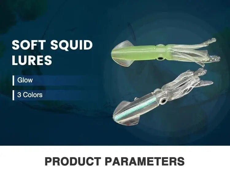 China China BURLE Luminous Soft Lures Mix Oiled Octopus Soft Skirts Squid Lures Artificial Soft Squid Jig Custom Fishing Lures