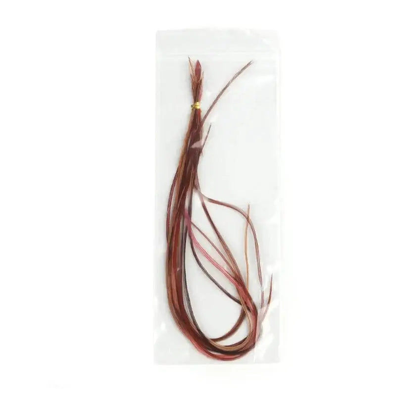 China China C / 5pcs feathers 20cm-30cm Natural Rooster Saddle For Fishing Flies Tying Material Fly Tying Saddle Hackle Grizzly Rooster Hair Feather Wholesale