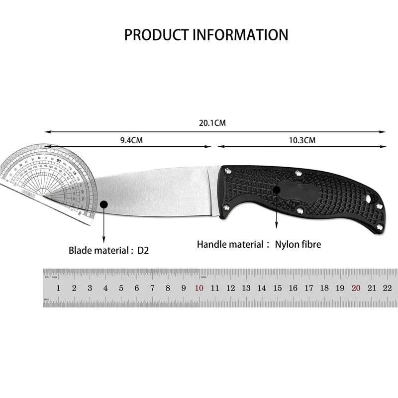 China China C39 multi-color fixed knife, vegetable cutting and fishing kitchen, tactical hunting nylon fiber handle straight knife