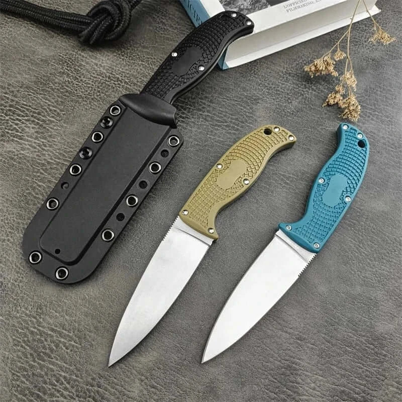 China China C39 multi-color fixed knife, vegetable cutting and fishing kitchen, tactical hunting nylon fiber handle straight knife