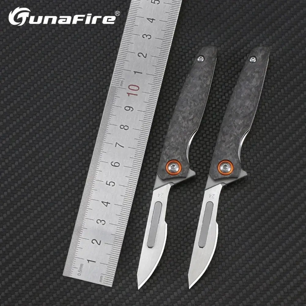 China China carbon fiber Carbon Fiber Handle Portable Folding Scalpel Knife Small Pocket Surgical Knives Outdoor Multipurpose Multitool Knifes Box Cutter