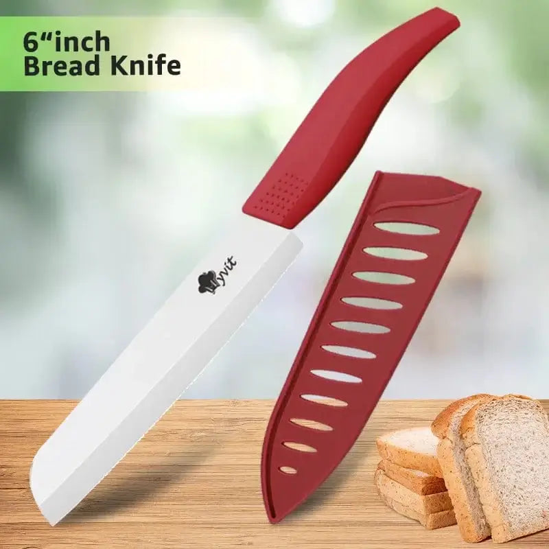 China China Ceramic Knife 6 5 4 3 inch Kitchen Chef Knives RustProof White Blade Utility Slicing Paring Fruit Vegetable Cooking Cutter Tool
