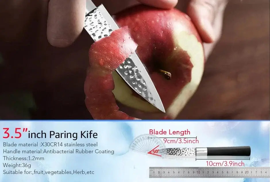 China China Chef knives 6 Set Professional Japanese Kitchen knives High Carban stainless steel Meat Cleaver Fruit Paring knife Chef Knife