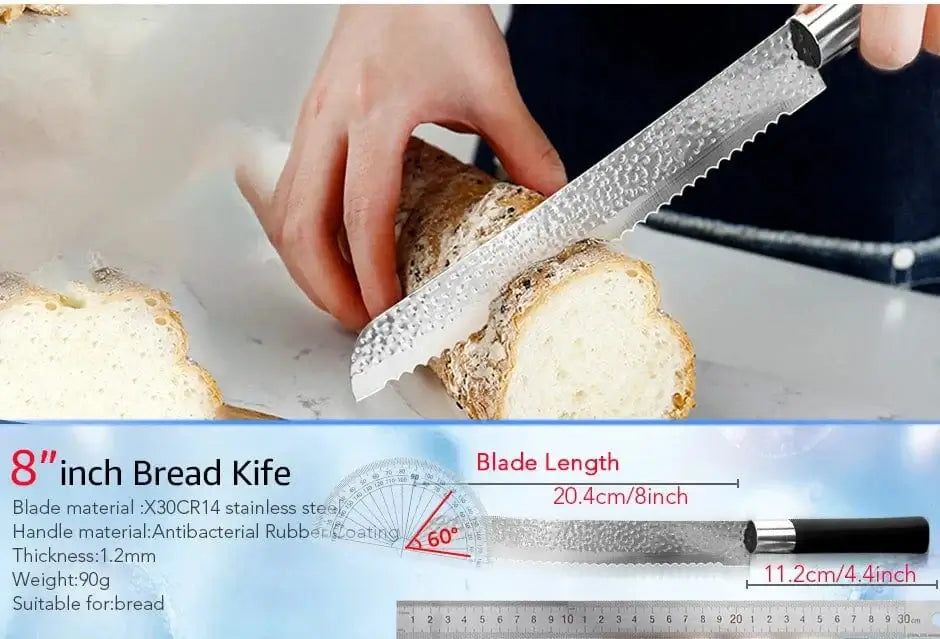 China China Chef knives 6 Set Professional Japanese Kitchen knives High Carban stainless steel Meat Cleaver Fruit Paring knife Chef Knife