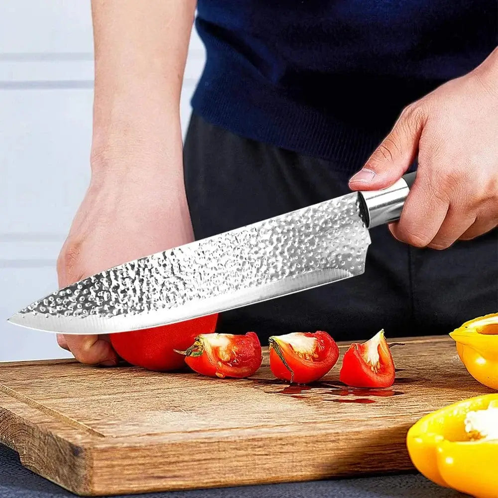 China China Chef knives 6 Set Professional Japanese Kitchen knives High Carban stainless steel Meat Cleaver Fruit Paring knife Chef Knife