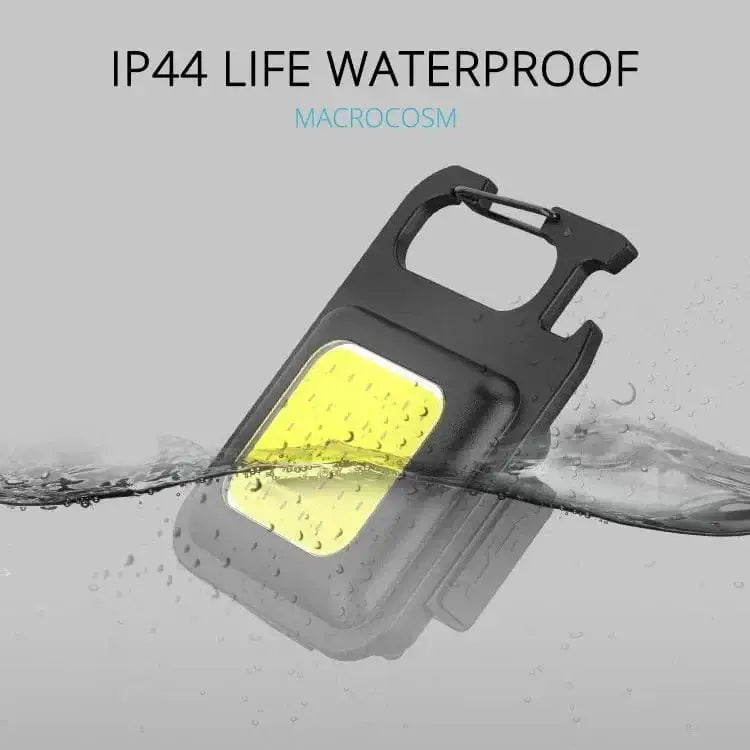 China China COB LED Mini Flashlight Super Bright EDC Keychain Light Outdoor Emergency Camping Pocket Lamp With Tail Magnet Corkscrew