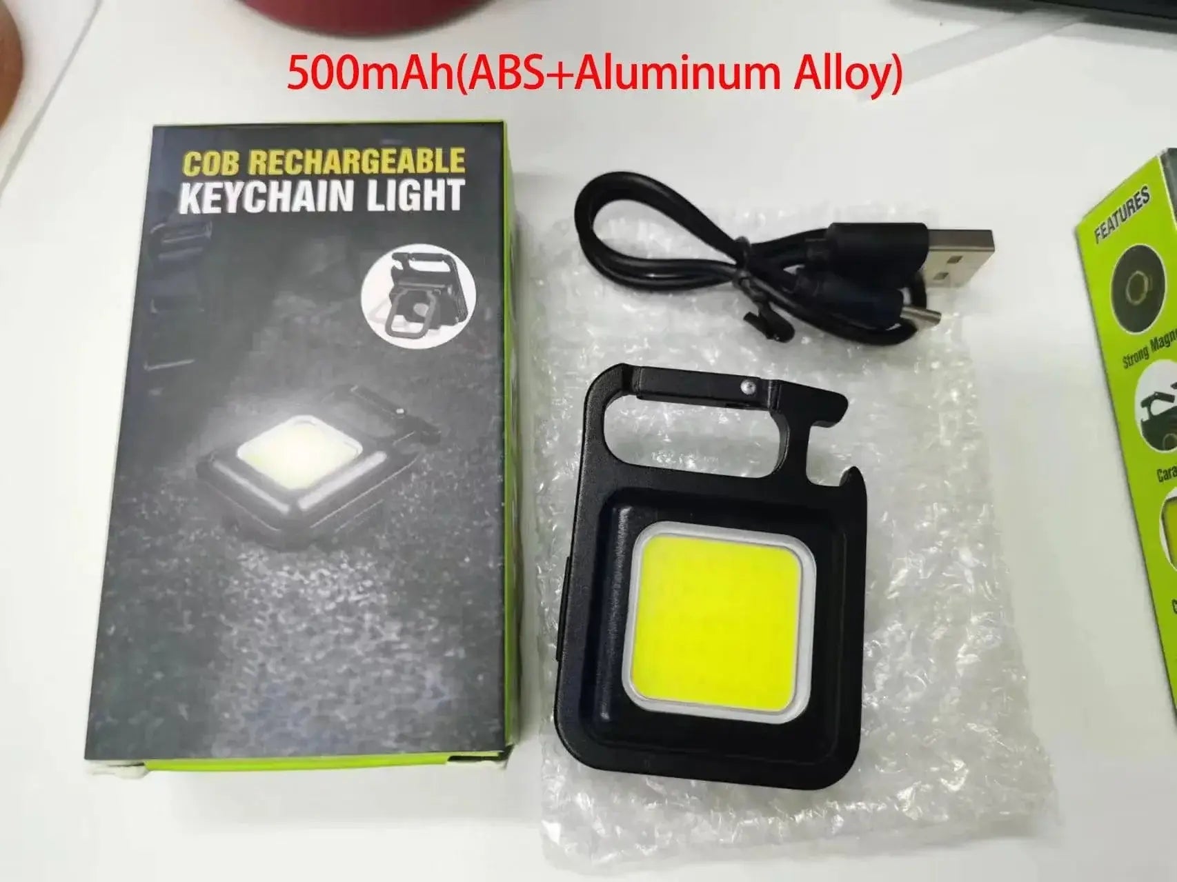 China China COB LED Mini Flashlight Super Bright EDC Keychain Light Outdoor Emergency Camping Pocket Lamp With Tail Magnet Corkscrew