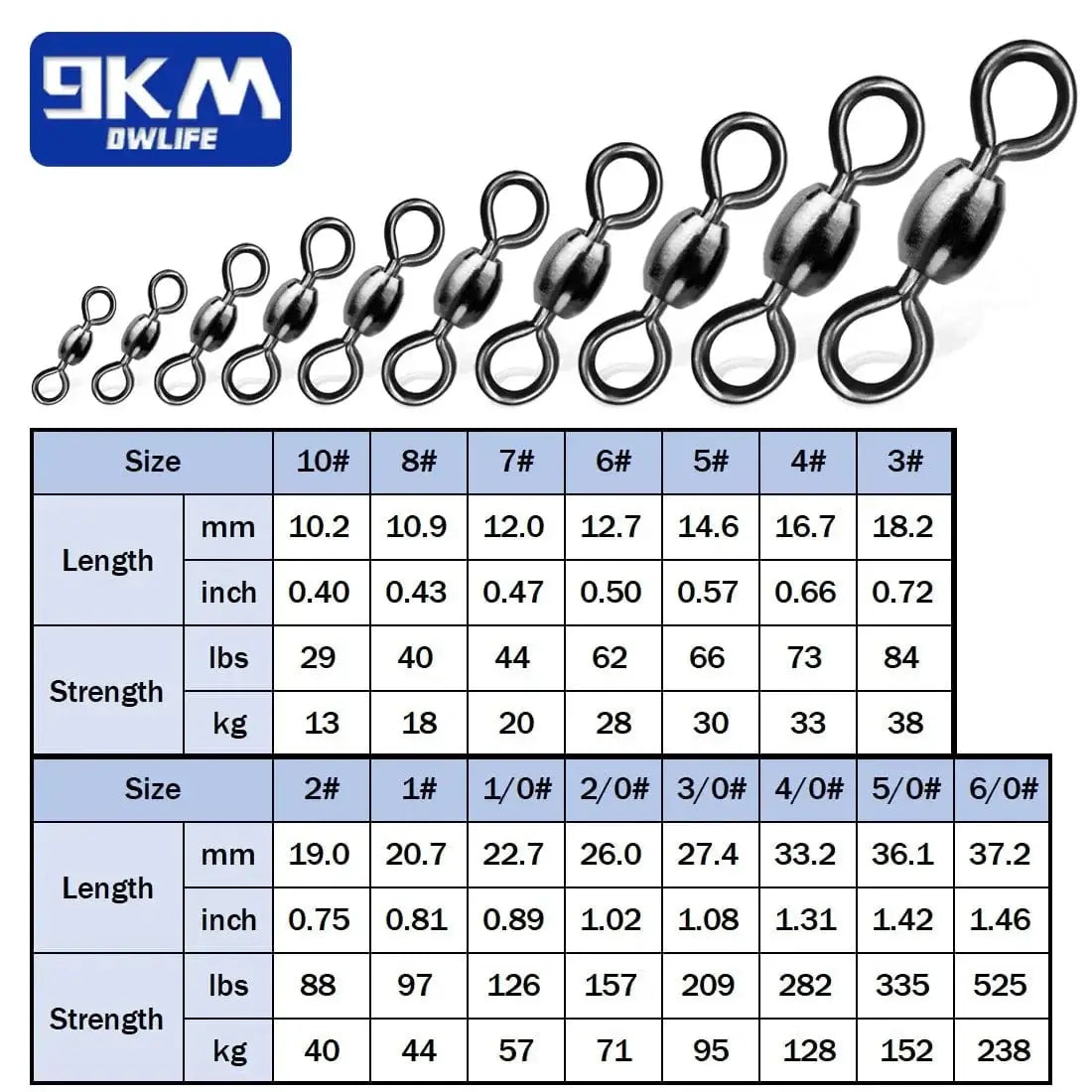 China China Crane Swivels 50~200Pcs Swivels Fishing Tackle Fishing line Hook Connector Stainless Brass Saltwater Fishing Rolling Accessories