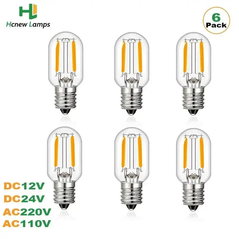 China China DC 24V / 2700K / E12|1w Vintage Low Voltage Led Bulb T20 Tubular Filament Bulb DC 12V 24V AC 220V E12 E14 Mini Tubu Bulb for RVs Marine Lighting Outdoor
