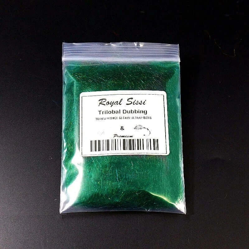 China China deep olive green 12 optional colors trilobal dubbing fly tying antron dubs translucence gleamy dubbing materials crystal czech buggy nymph dubs