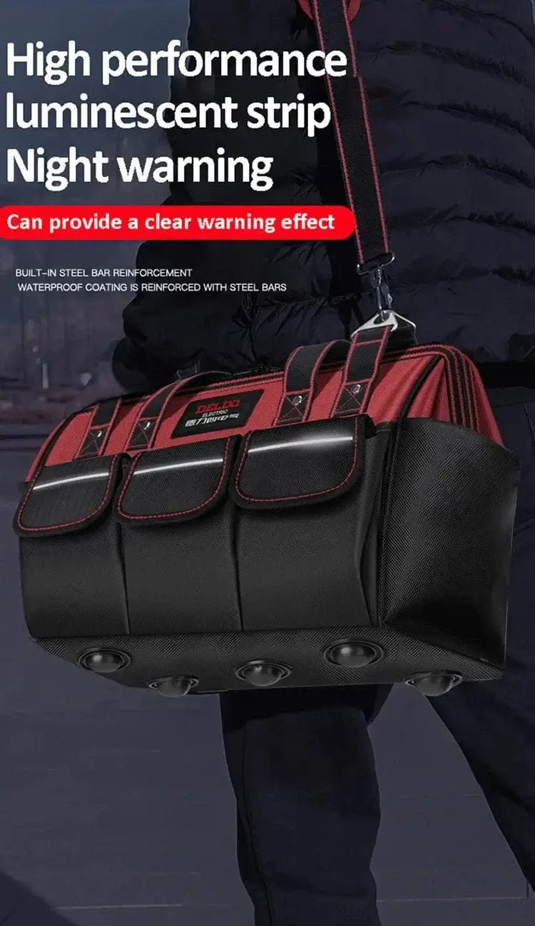 China China DELIXI ELECTRIC Tool Bag,Multifunctional Waterproof Storage Bags,Suitable for Electricians,Carpenters,Car Mechanics,Homeowners
