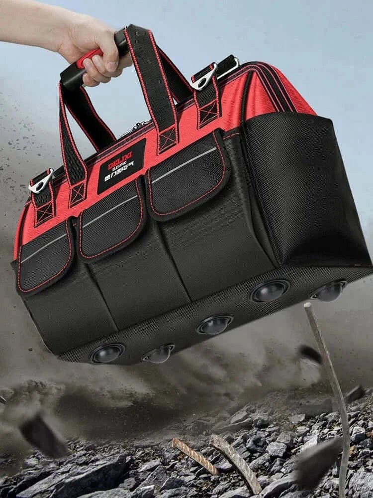 China China DELIXI ELECTRIC Tool Bag,Multifunctional Waterproof Storage Bags,Suitable for Electricians,Carpenters,Car Mechanics,Homeowners